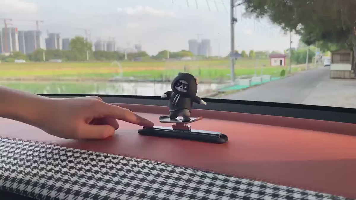 Sliding Skateboarding Panda